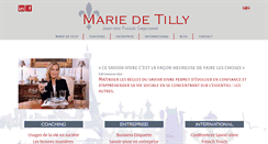 Desktop Screenshot of mariedetilly.com